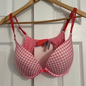 Victoria’s Secret Pink Gingham Push-up Bra 36D